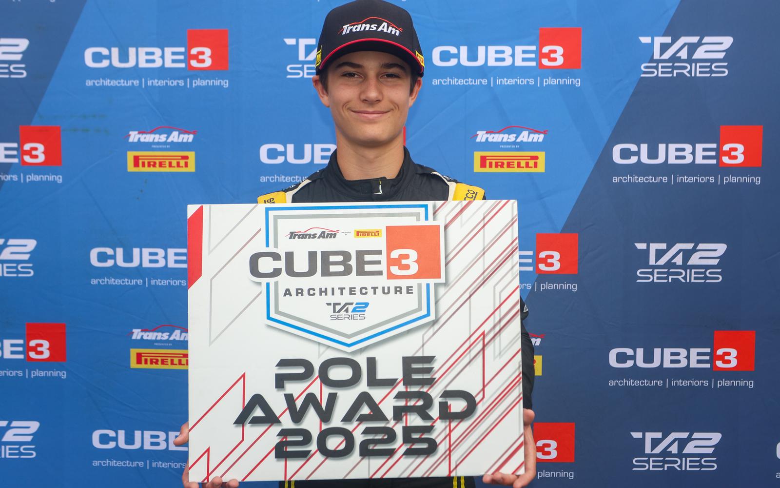 14-Year-Old Tristan McKee Scores First-Career CUBE 3 Architecture TA2 Series Pole, Sets New Track Record at Watkins Glen